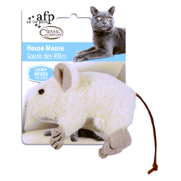 Allt för Paws Cat Toy Comfort House Mouse White Cirkeline