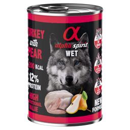 Alpha Spirit Wet Turkey & Pear Våtfoder för hundar 400g