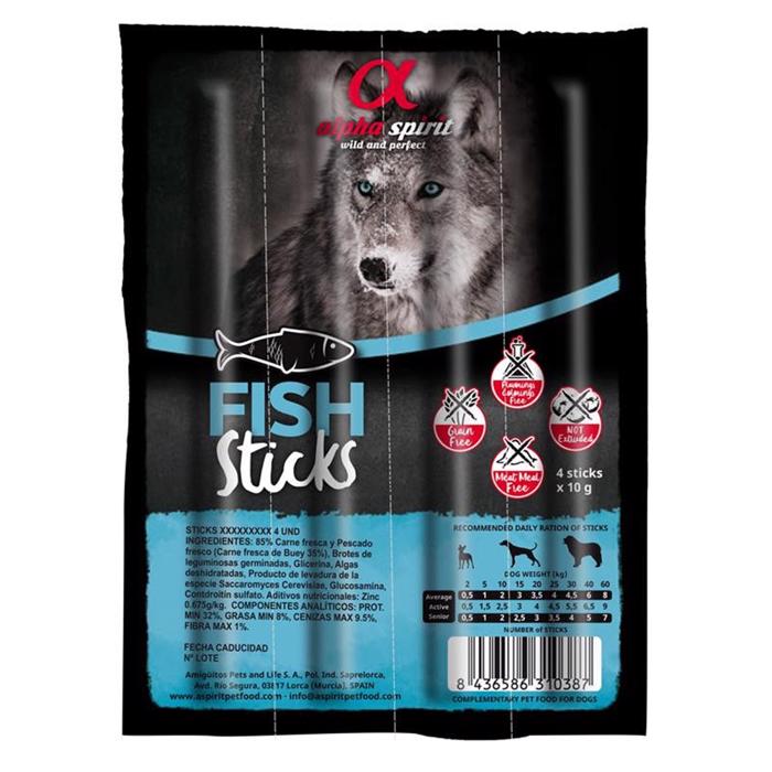 Alpha Spirit Ristra Sticks Fish Snack Stavar 4 st