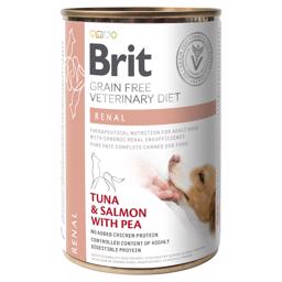 Brit spannmålsfri veterinärdiet Renal tonfisk & lax med ärter 400g