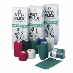 Kruuse Power Vet Flex Självhäftande bandage Vit Veterinärens val 10cm 