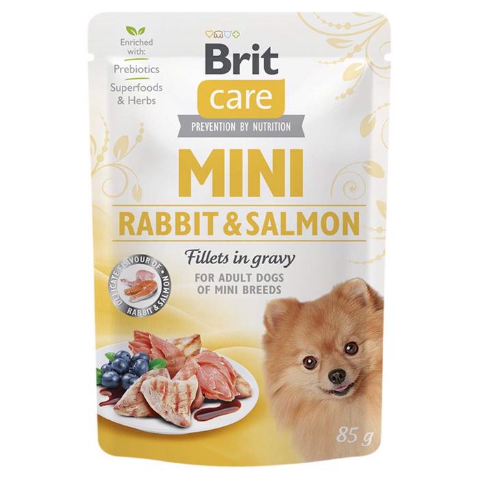 Brit Care Våtfoder för hundar Minifiléer I Gravy Kanin & Lax 85g