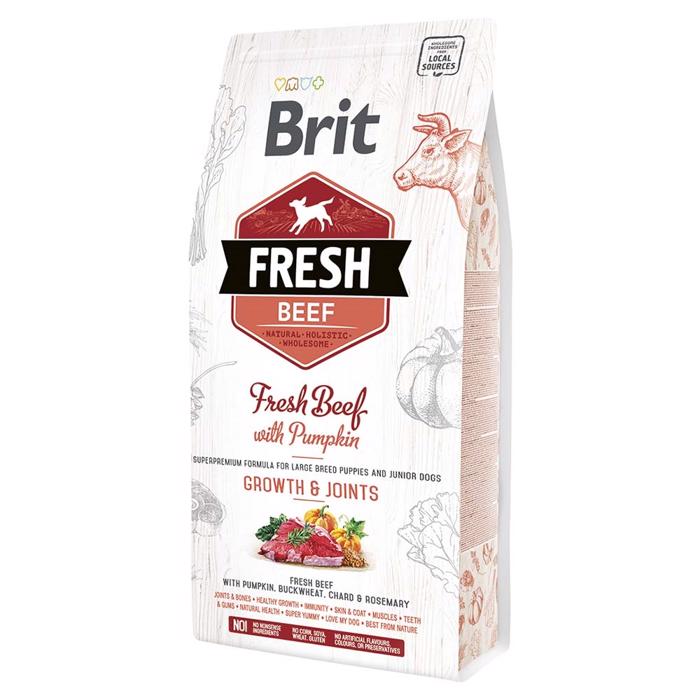 Hundmat BRIT Fresh Growth & Joints Nötkött med pumpa