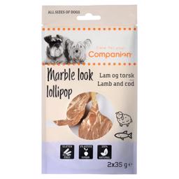 Companion Marble Look Lollipop Lollipops Med Lamm & Torsk 2 st