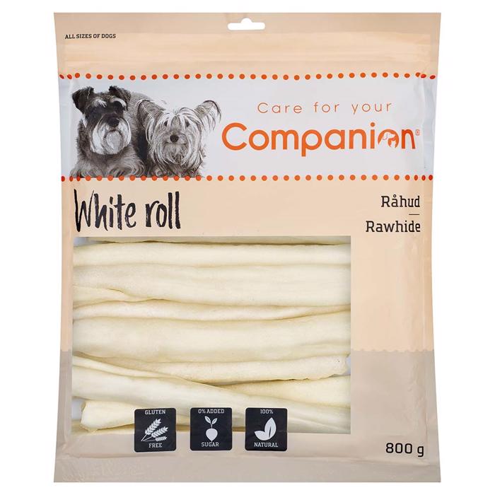 Companion White Roll Rawhide tuggrullar 800g