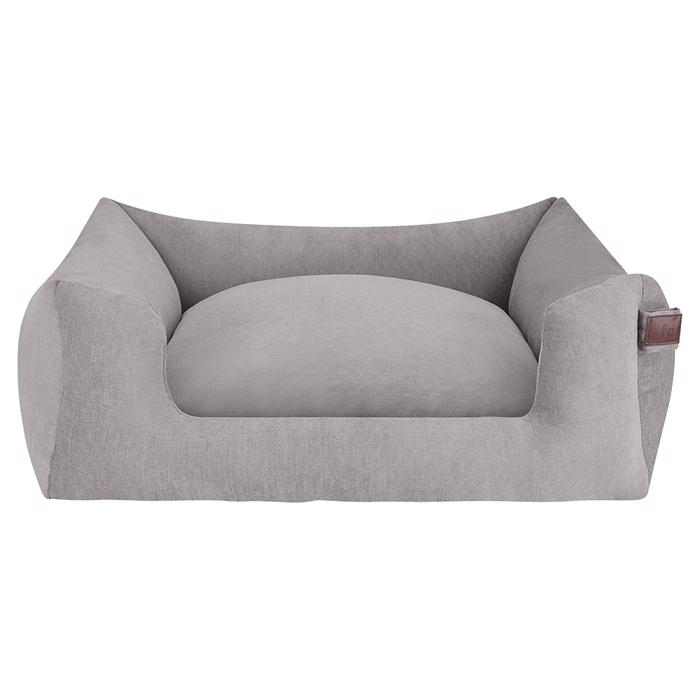 Fantail Snooze Mellow Designer Dog Bed i färgen Pearl Grey