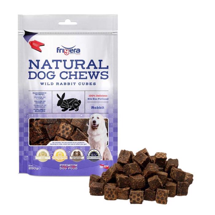 Frigera Natural Dog Chews Kaninkuber Kaninkuber 750g