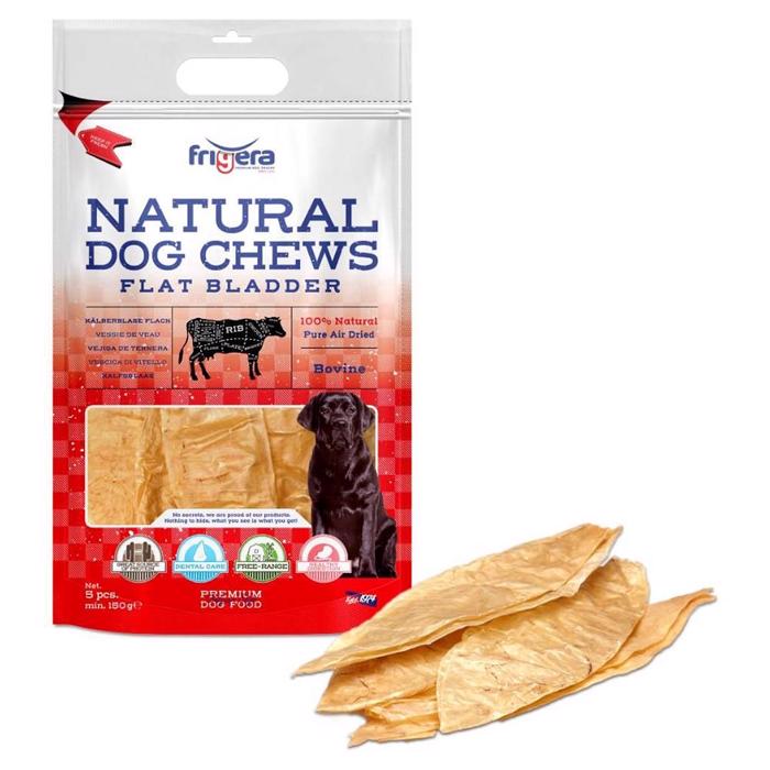 Frigera Natural Dog Chews Flat Leaves Naturligt torkad Oxblåsa 5 st