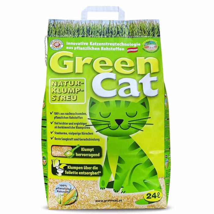 GreenCat kattsand Tillverkad av 100 % ekologiska råvaror 24 liter