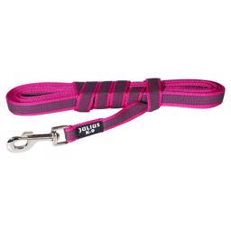 Julius K9 Super Grip Hundkoppel MED Handtag Rosa & Grå 10 Meter 20mm