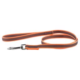 Julius K9 Super Grip Hundkoppel MED handtag Orange & Grå 1,8 Meter 20mm