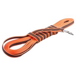 Julius K9 Super Grip Hundkoppel MED Handtag Orange & Grå 10 Meter 20mm