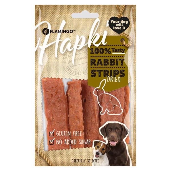 Hapki Rabbit Strips Delicious Dog Snack With Rabbit 85g