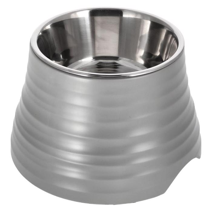 Dogman Raised Food Bowl i rostfritt ståldesign Amy Grey