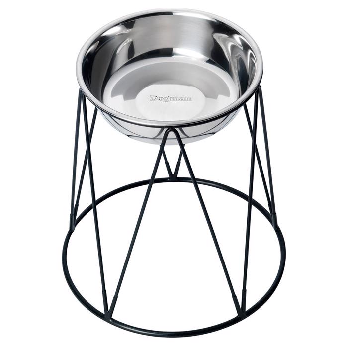 Dogman Raised Food Bowl På Wire Stand Design Menja