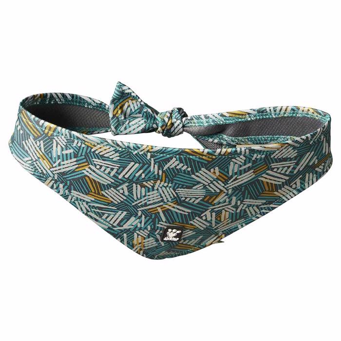 Hurtta ECO Zhero Safety Bandana Green Peacock Mönster