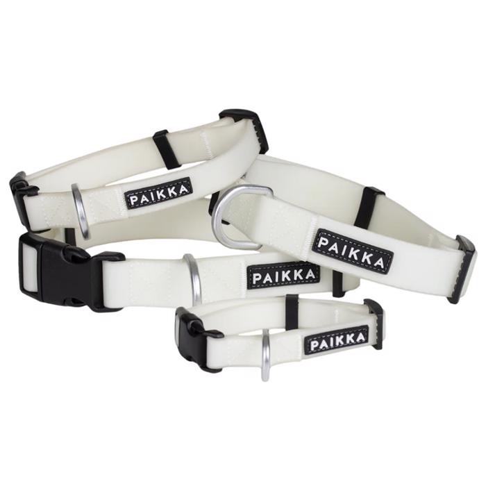 Paikka Glow Luminous Hundhalsband Vit