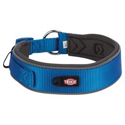 Trixie hundhalsband med neoprenvaddering Extra bred Royal Blue/Graphite