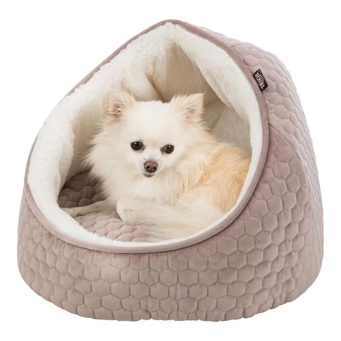 Trixie Cave för Liten Hund & Katt Design Livia Cave Rosa/Creme Ø45 cm