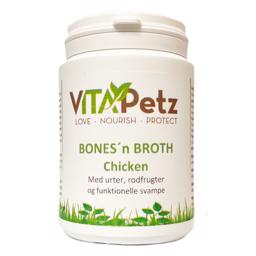 VitaPetz Bones'n Broth Kyckling med örter, rötter och funktionella svampar