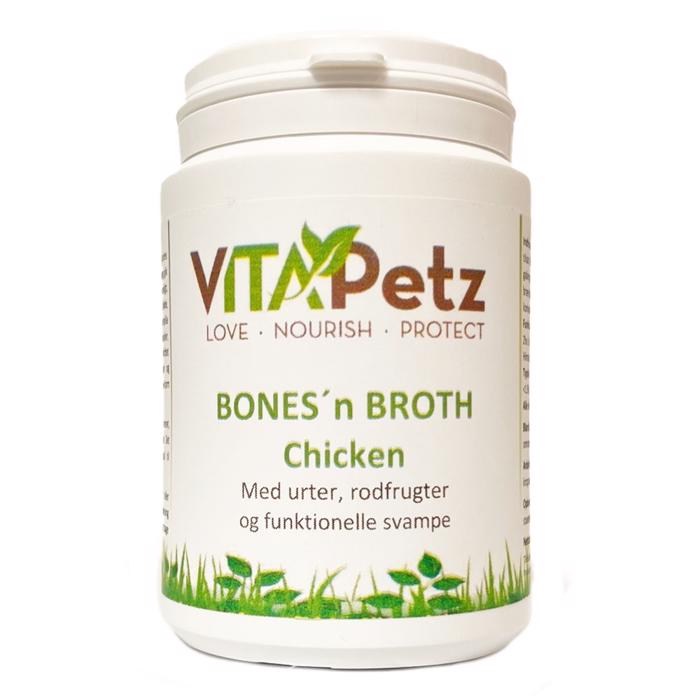 VitaPetz Bones\'n Broth Kyckling med örter, rötter och funktionella svampar