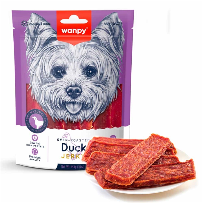 Wanpy Duck Jerky Torkade Ankpinnar 100g