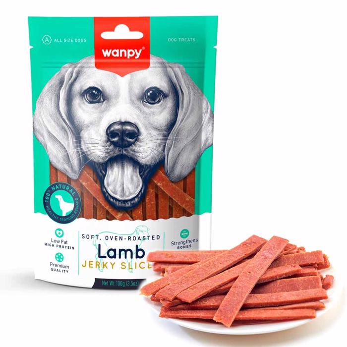 Wanpy Soft Ugnsstekt Lamm Jerky Skivor Lammpinnar 100g