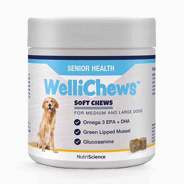 WelliChews fodertillskott Treats Senior Health Medium & Large Dogs 60 st