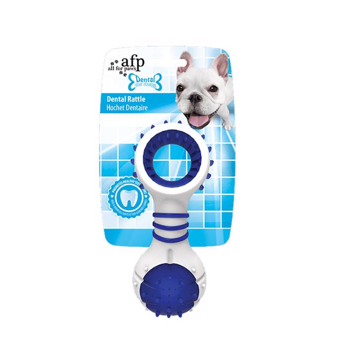 All For Paws Dental Chews Rattle Supersmart Tand Cleaning Rattle Blue