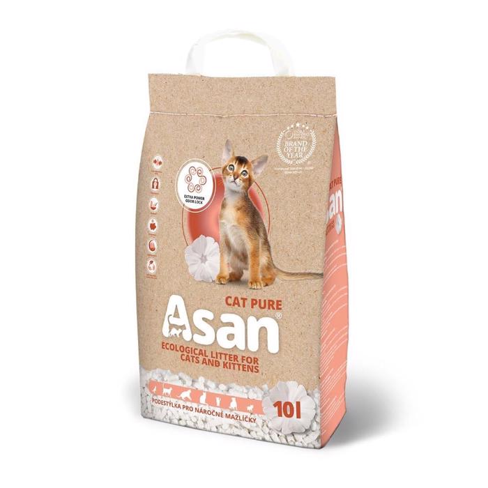 Asan Organic Non-Klumping Cellulose Paper Sängkläder CatPure 10l