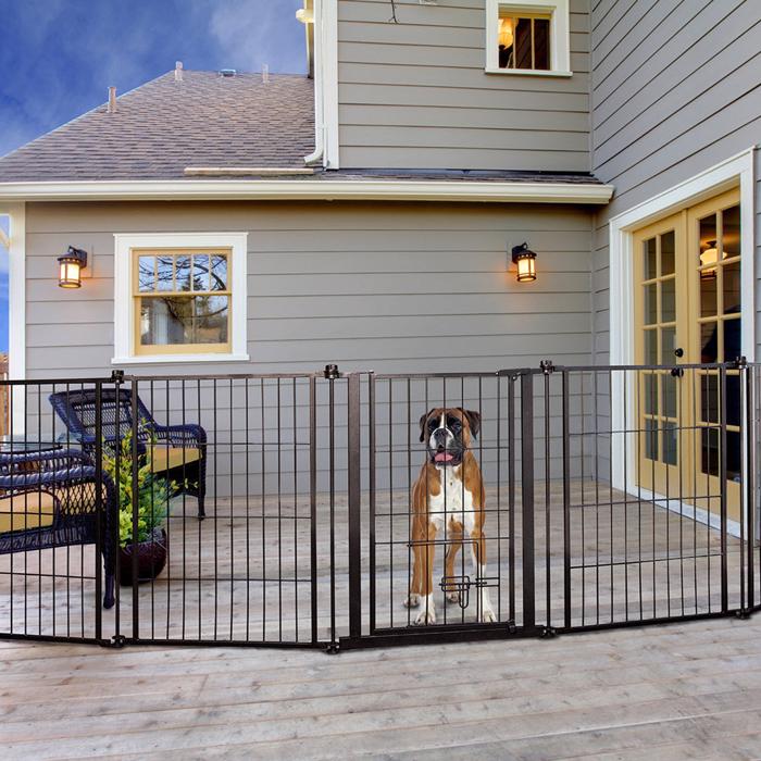 Carlson Original Super Gate Outdoor Dog Kennel 6 paneler 