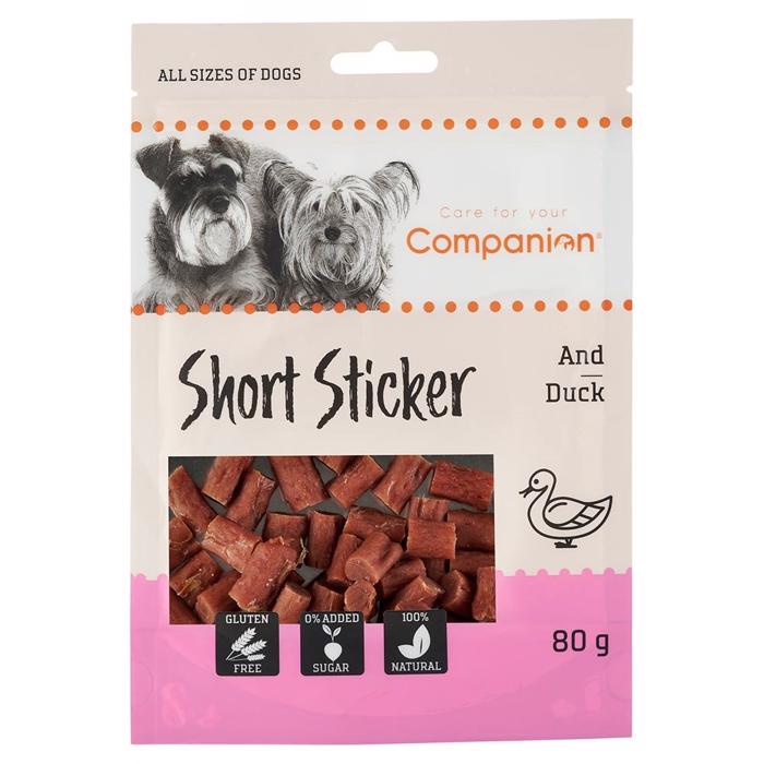 Companion Short Sticker Treats With Duck 80g