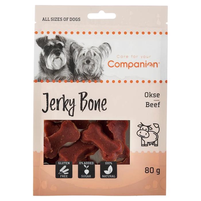 Companion Beef Jerky Bone Läckra bitar med Beef 80g