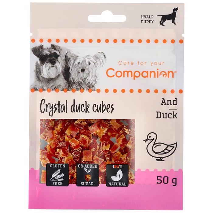 Companion Puppy Crystal Duck Cubes i Small Duck Bites 50g