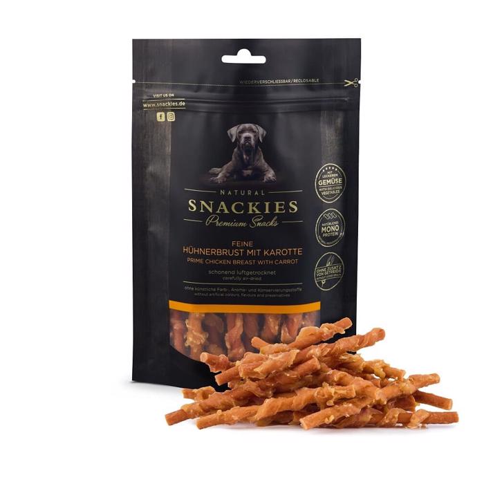 Snackies Premium Dog godsaker Kycklingbröst med morot 170g