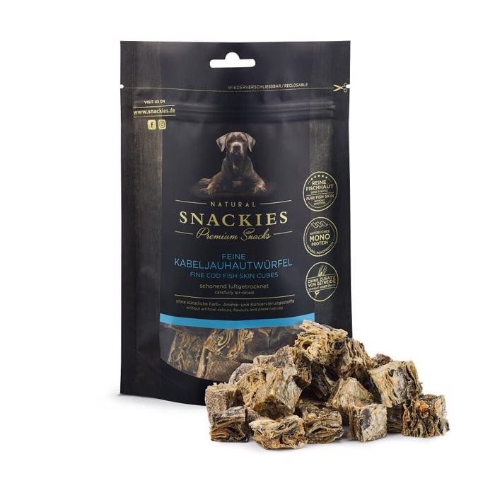 Snackies Premium Dog Treats Lufttorkad Torskskinnstärna 130g