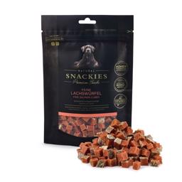 Snackies Premium Hundgodis Lufttorkade laxtärningar 170g