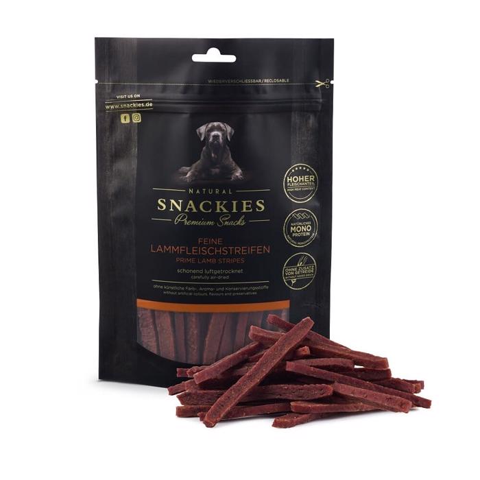 Snackies Premium Dog Treats Köttstrimlor med lamm 170g