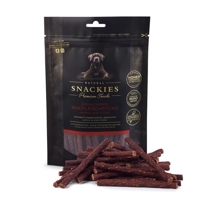 Snackies Premium Dog Treats Rökt Biff Sticks 170g