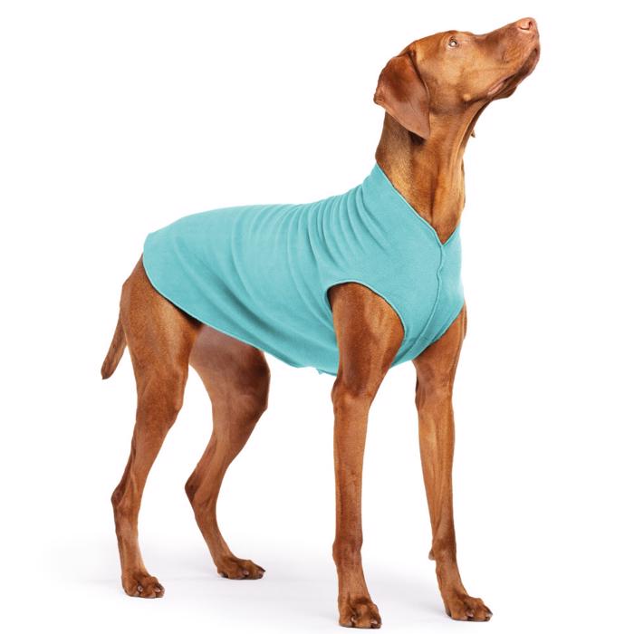 GoldPaw Dog Fleece Stretch Pullover Turkos