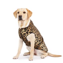 GoldPaw Dog Fleece Stretch Pullover Leopard