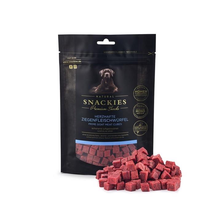 Snackies Premium Hundgodis Lufttorkad getkötttärning 170g