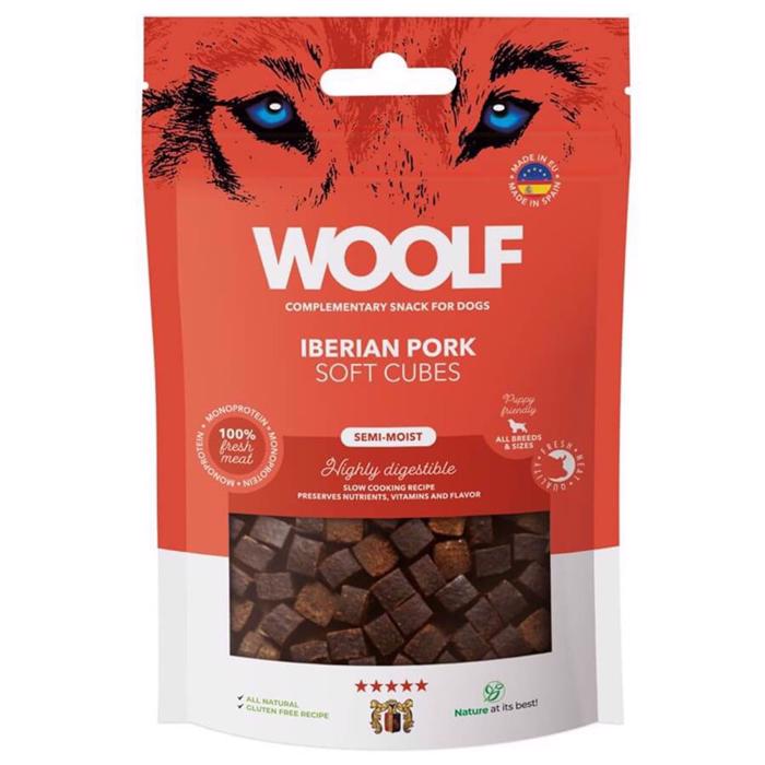 Woolf Soft Cubes med iberiskt fläsk 100g