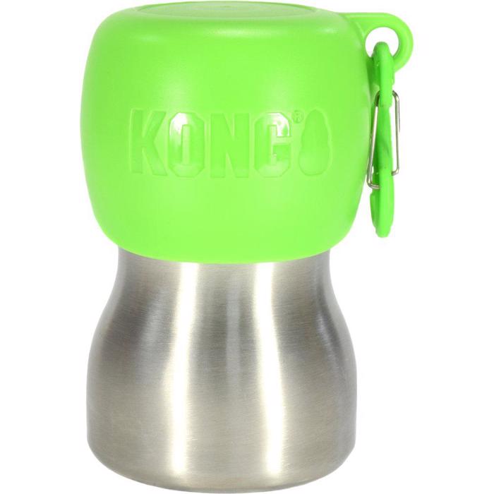 KONG H2O Rostfri Design Vattenflaska För Hundar 280ml Lime