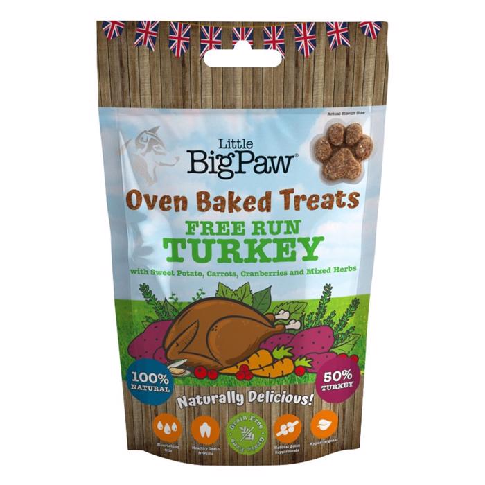 Little BigPaw Turkey Potatis Morötter Tranbär & Örter Läckra hundkex