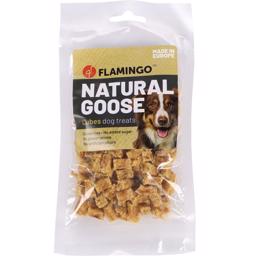 Flamingo Nature Snack 100% rent kött i små kuber Gås 80g