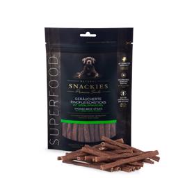 Snackies Premium Hund behandlar rökt nötkött pinnar med grönläppad mussla 170g