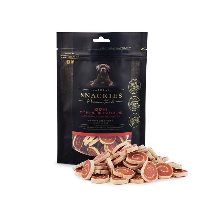 Snackies Premium Hundgodis Sushi Chicken & Chowder 180g