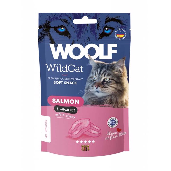 Woolf Wildcat Semi Moist Cat godsaker med lax 50g